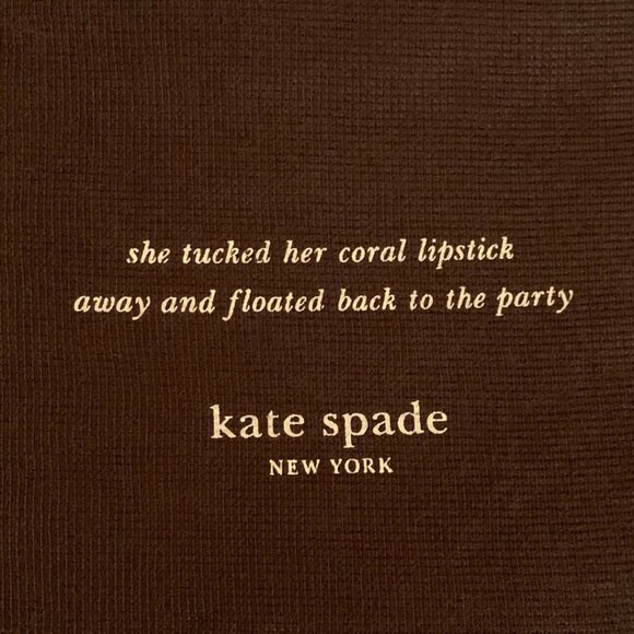 Kate Spade New York Brown Drawstring Storage/Dust Bag with Red String /M… - Picture 5 of 5